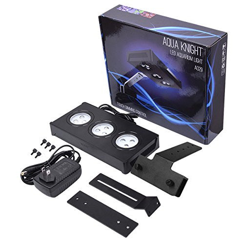 A029 AquaKnight-30Watts led Aquarium light with Touch Control, 3W/5W LED Chips for Coral Reef Nano Fish Tank Marine Tanks with Timer